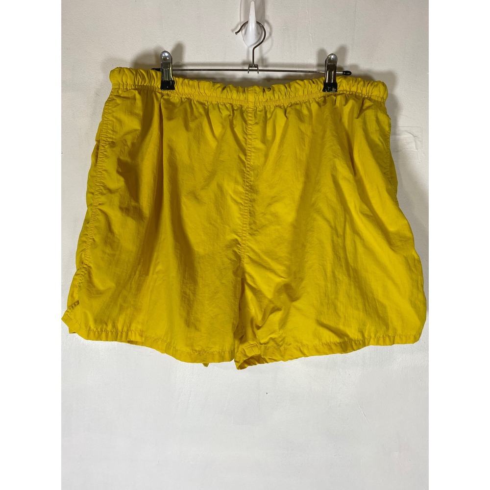 Lands' End Men's XL‎ Yellow Swim Trunks Lined Drawstring Beach Pool Shorts